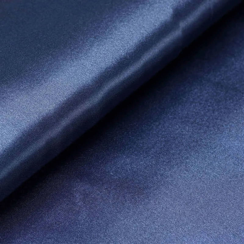 10 Yards 54" Navy Blue Satin Fabric Bolt