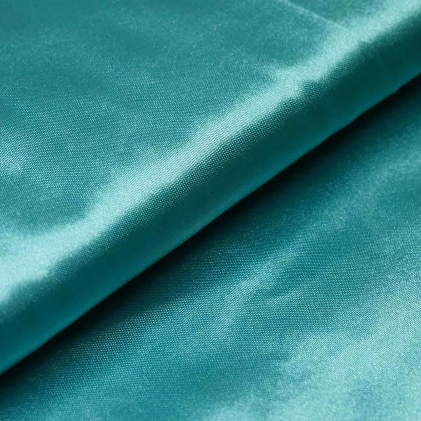 10 Yards 54" Turquoise Satin Fabric Bolt