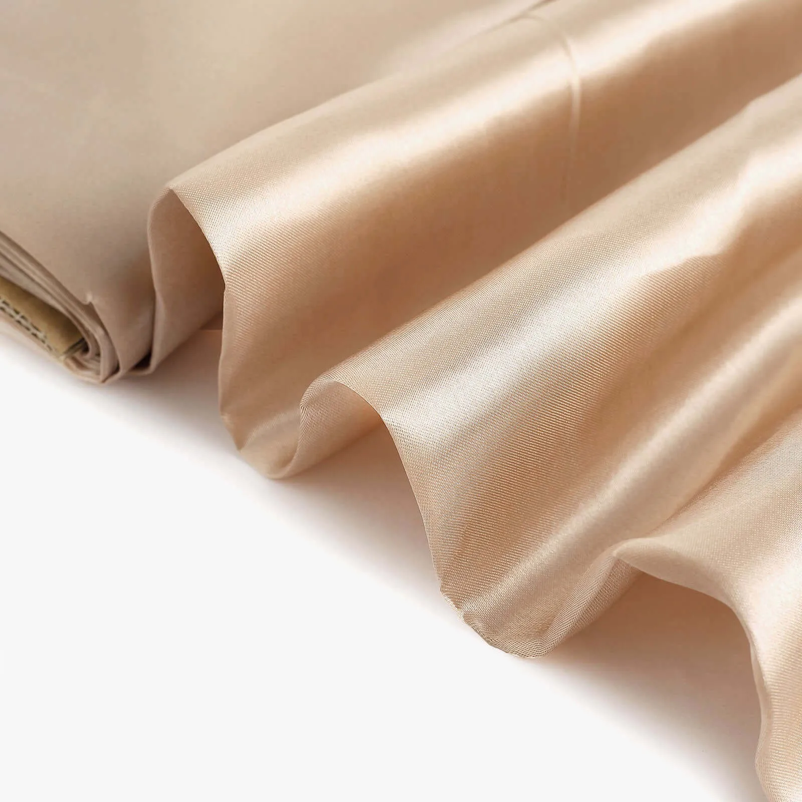 10 Yards x 54" Nude Satin Fabric Bolt