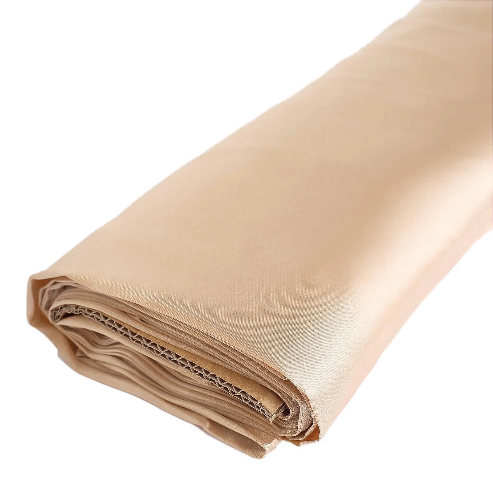 10 Yards x 54" Nude Satin Fabric Bolt