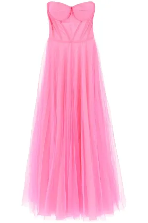 1913 dresscode long tulle bustier dress