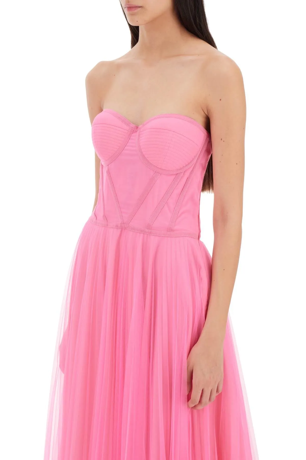 1913 dresscode long tulle bustier dress