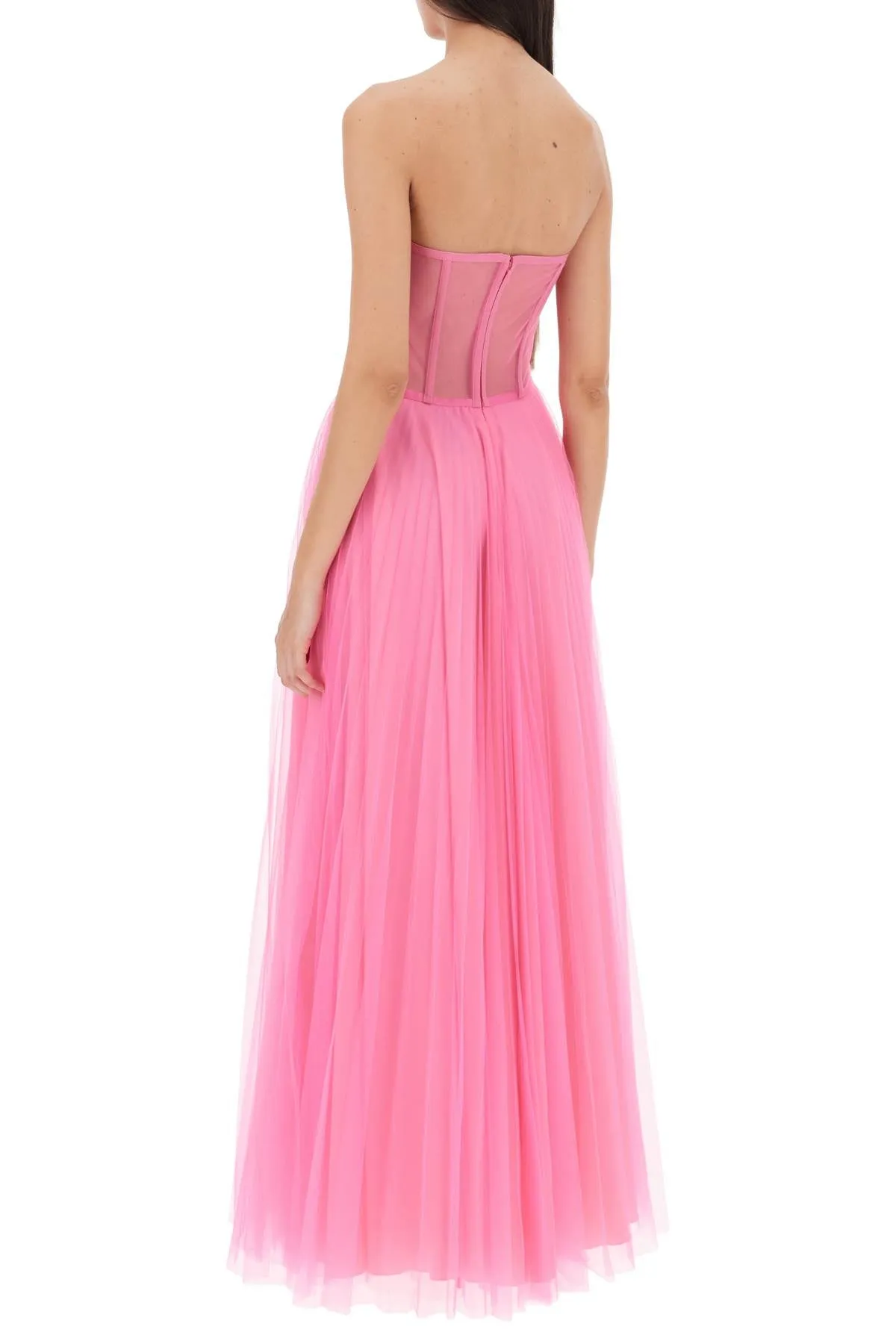 1913 dresscode tulle long bustier dress