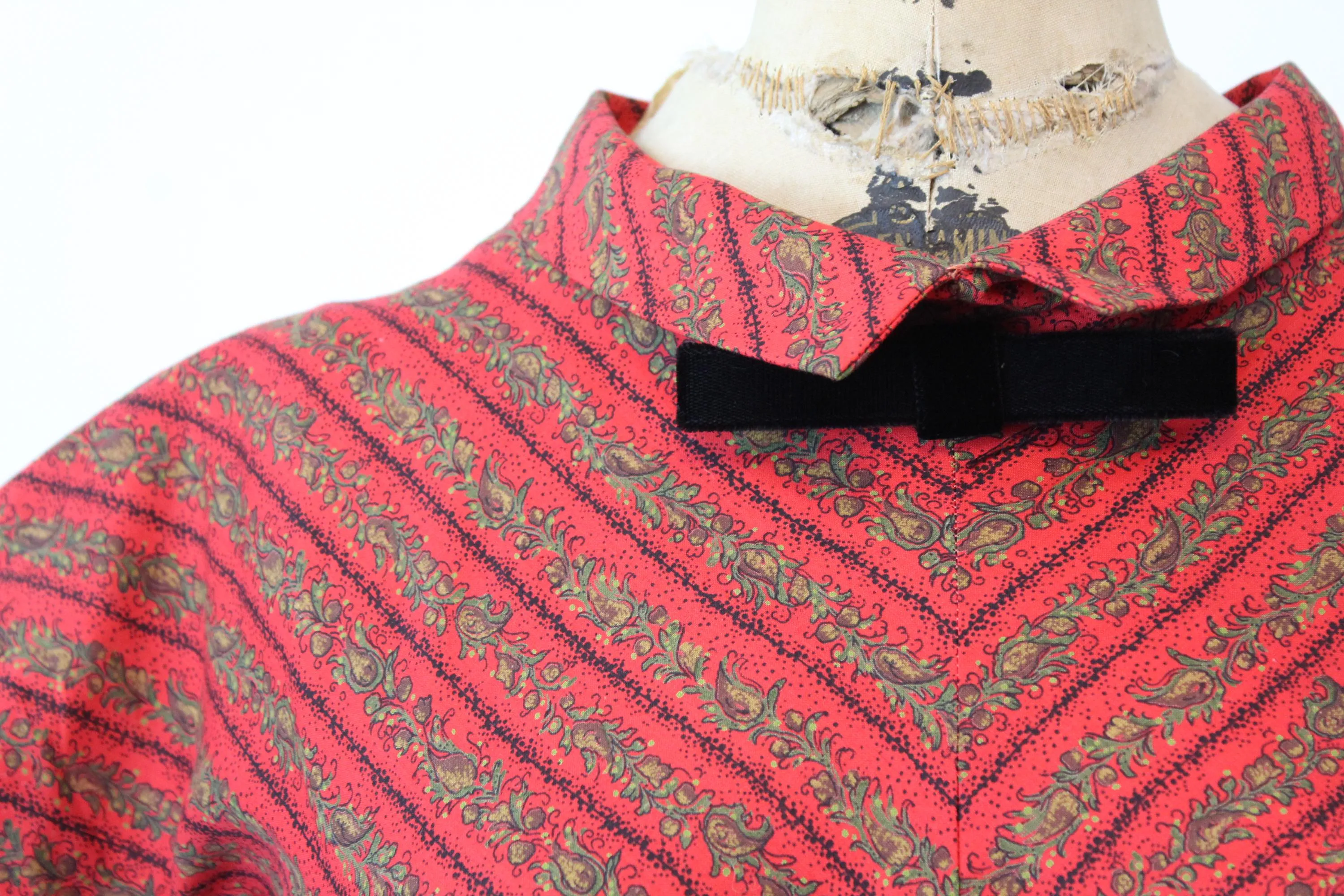 1950s TOMMY CAROL cotton floral dress xxs | new fall winter