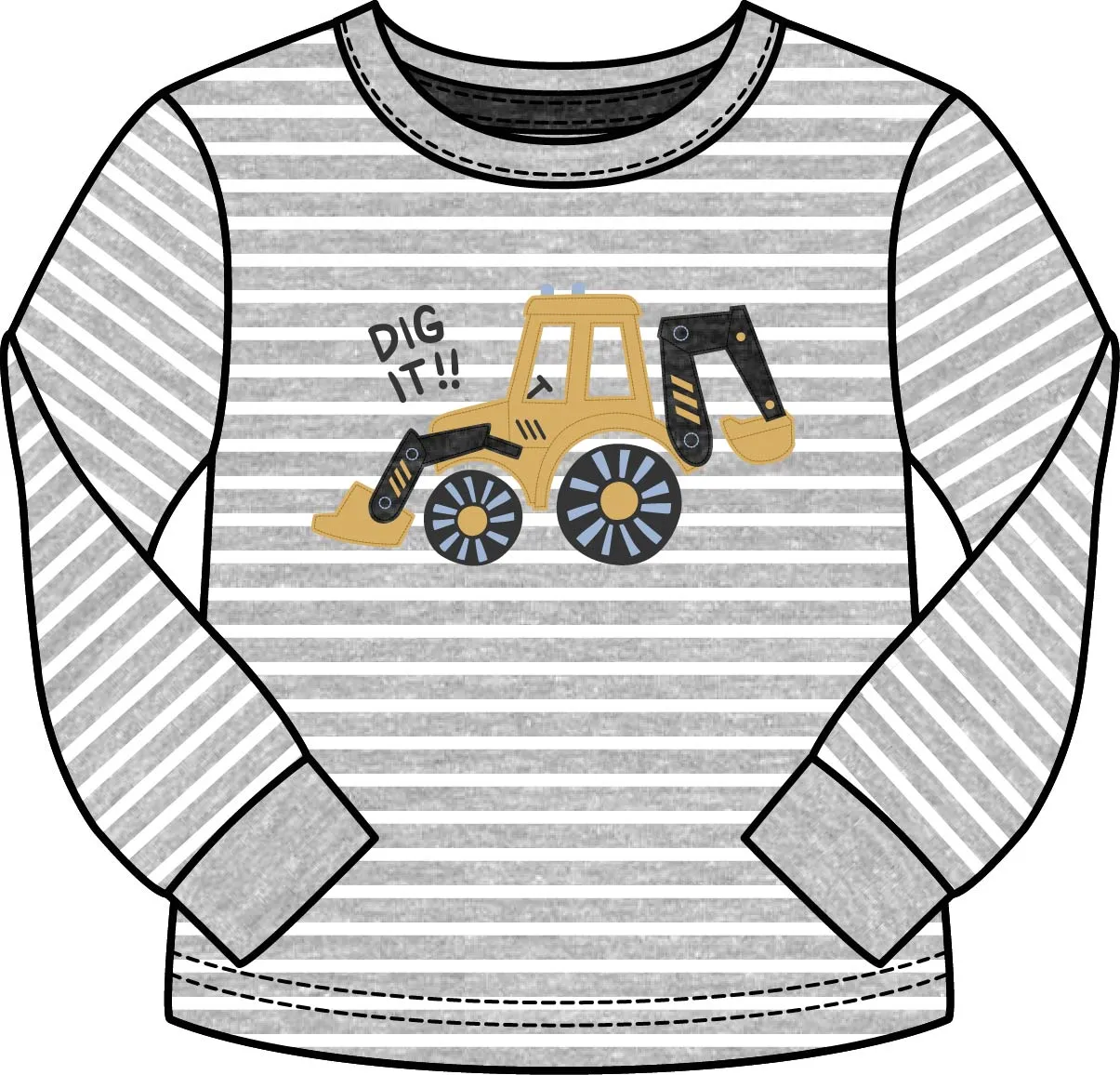 2 Piece Boys DIg It L/S Shirt & Pants