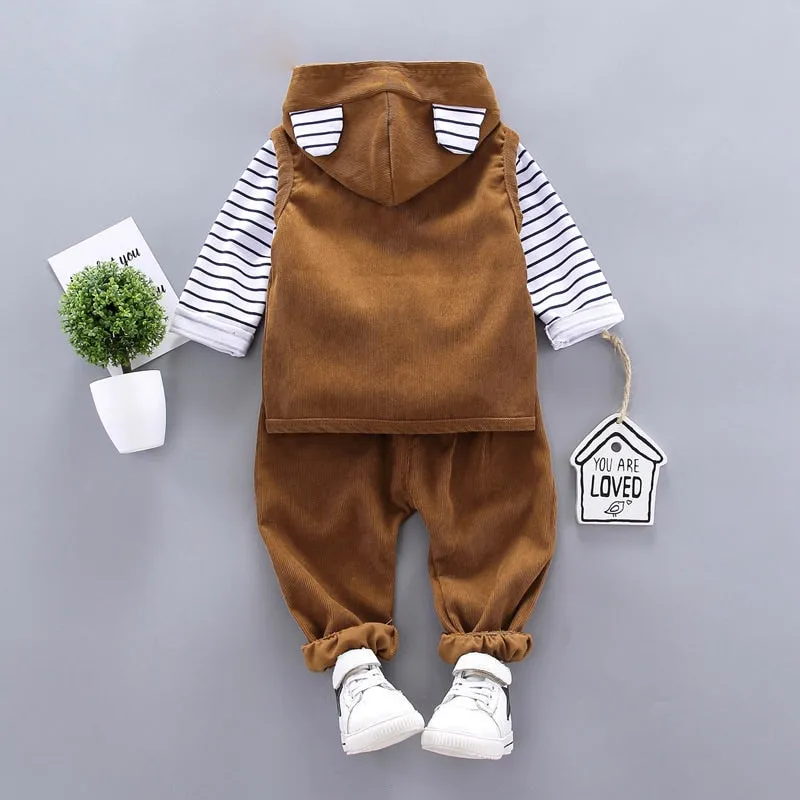 3 Pcs Boys Pants Suits 9-12M 338032