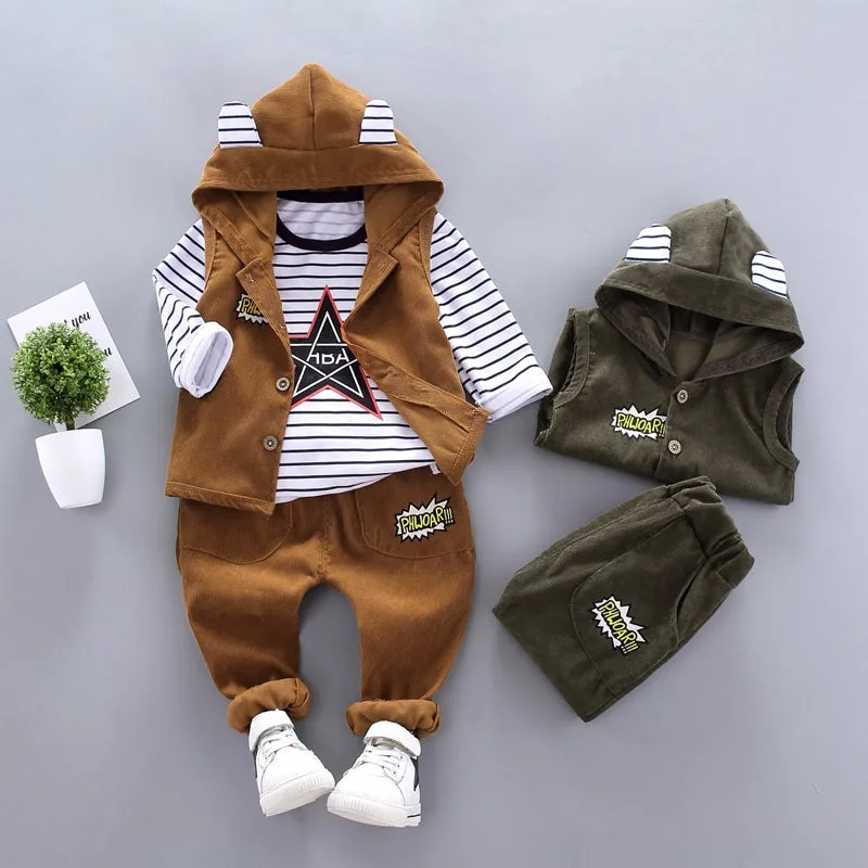 3 Pcs Boys Pants Suits 9-12M 338032