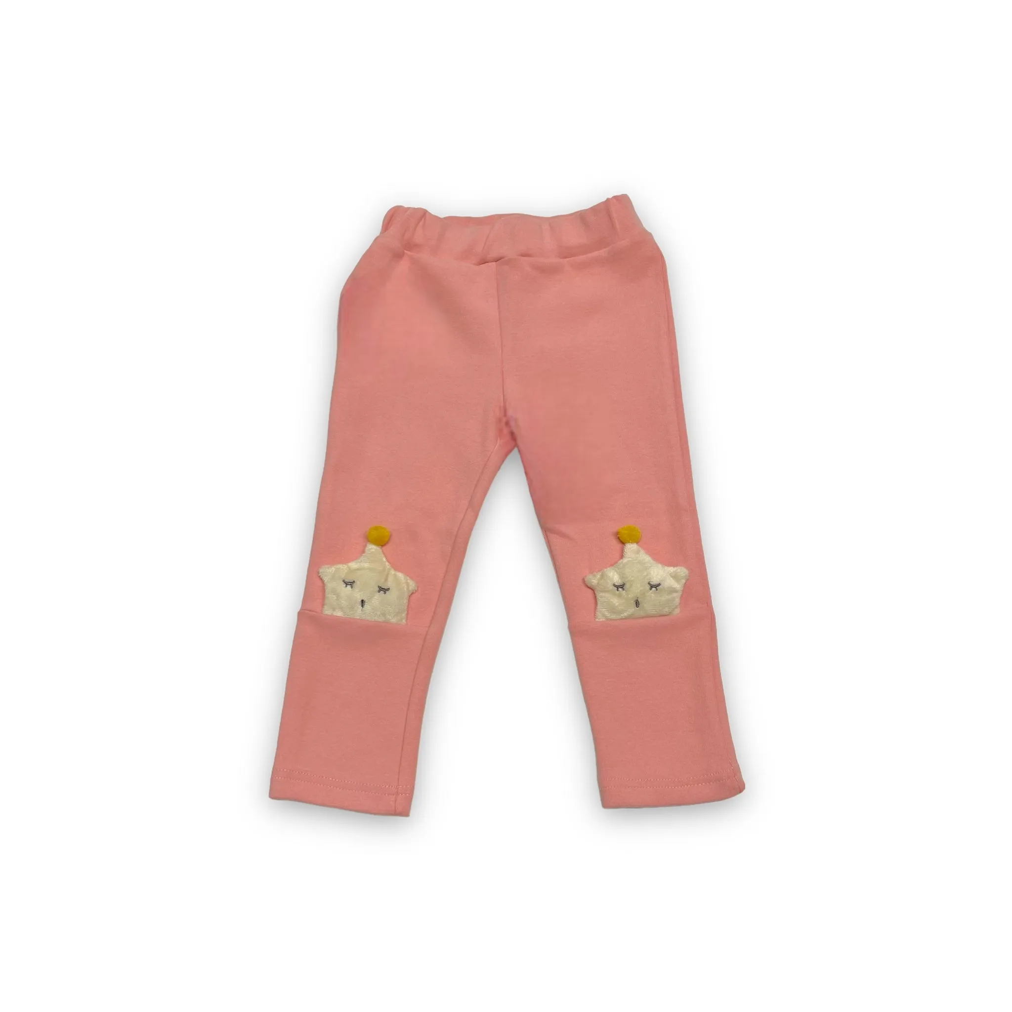 3D Sleeping Star Leggings - Pink