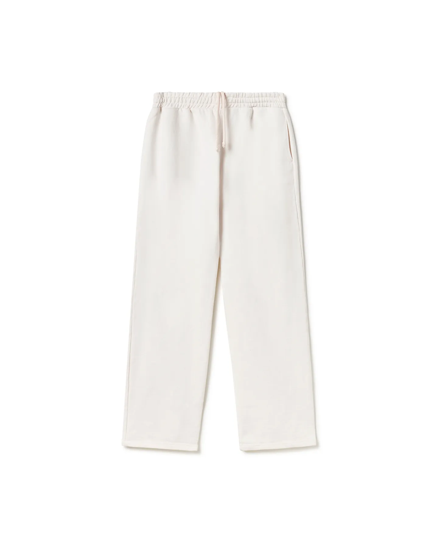 600 GSM 'Bone White' Straight-leg Pants