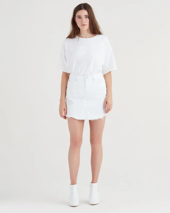 7 for all Mankind- Mini Skirt White