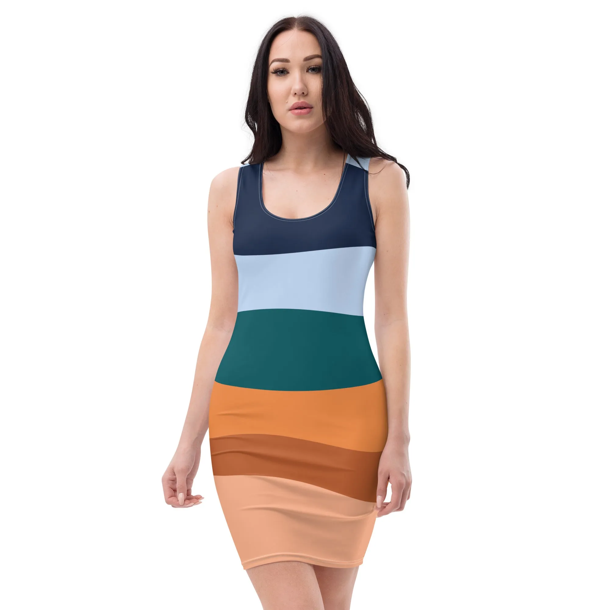 Abstract Designed Short Bodycon dress