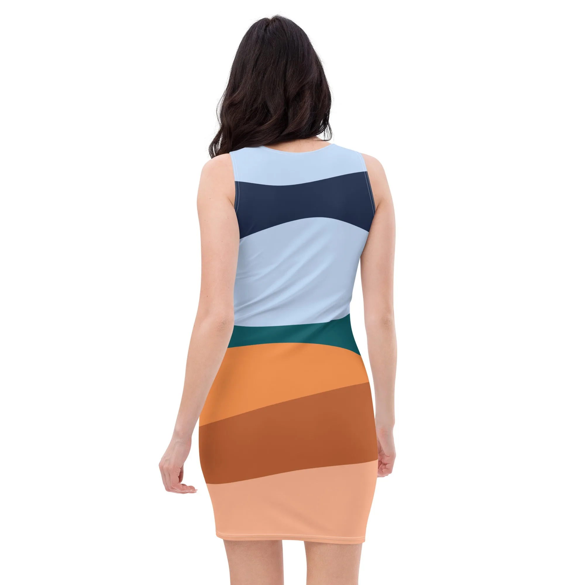 Abstract Designed Short Bodycon dress