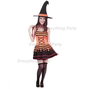 Adult Orange Witch Costume