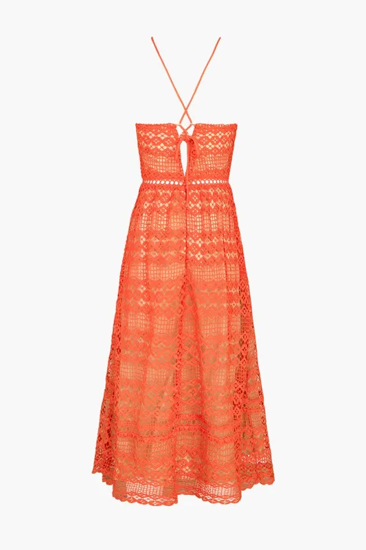 Alani Crochet Lace Midi Dress