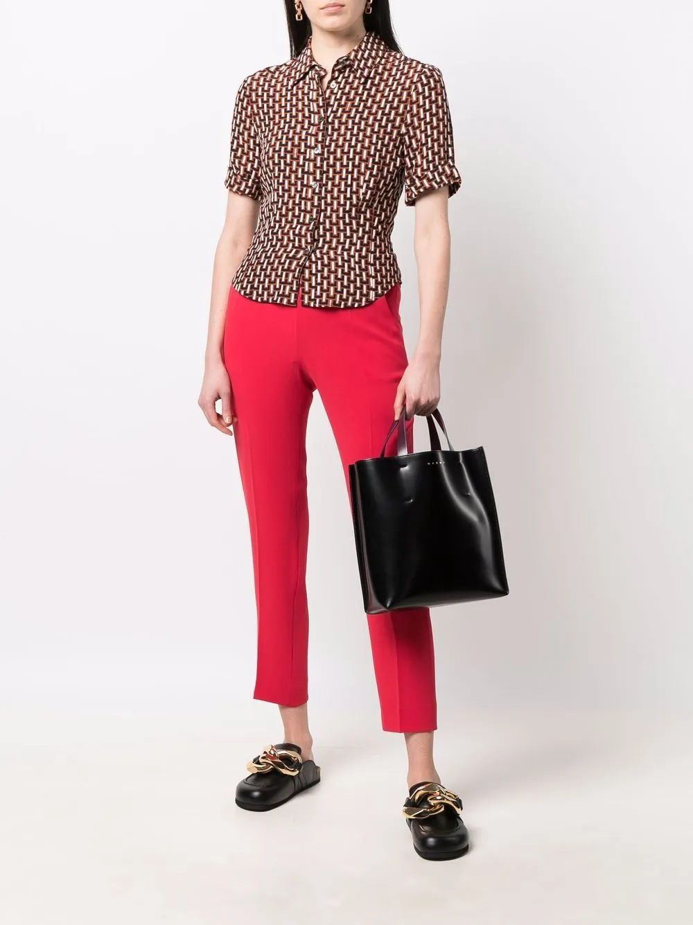 Alberto Biani Trousers Red