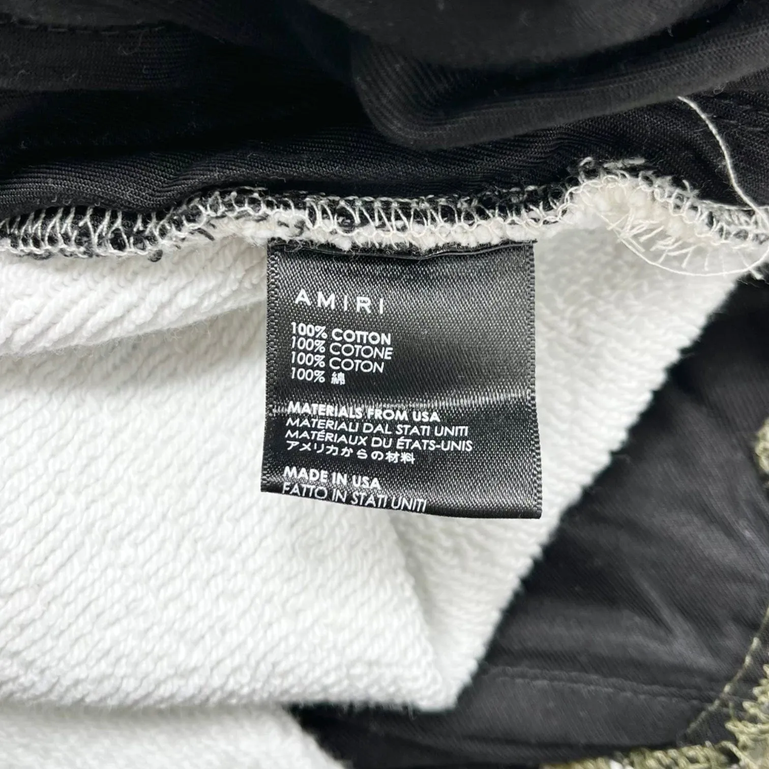 Amiri Patchwork Sweatpants Camo Pre-Owned