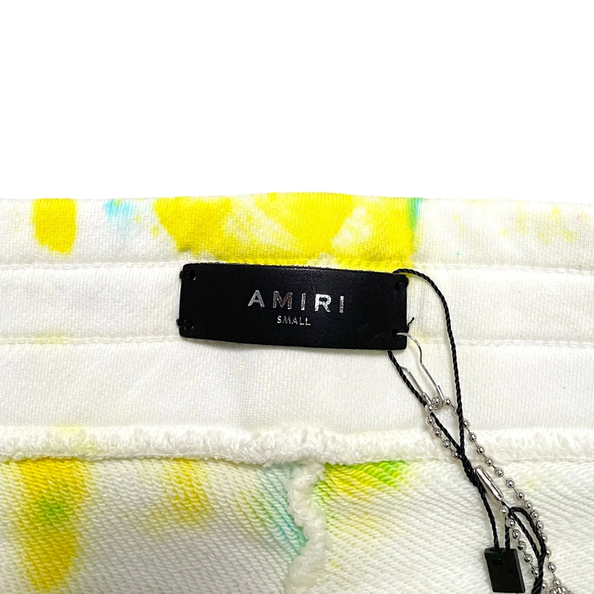 Amiri Tie Dye Art Patch Sweatpants White Multi