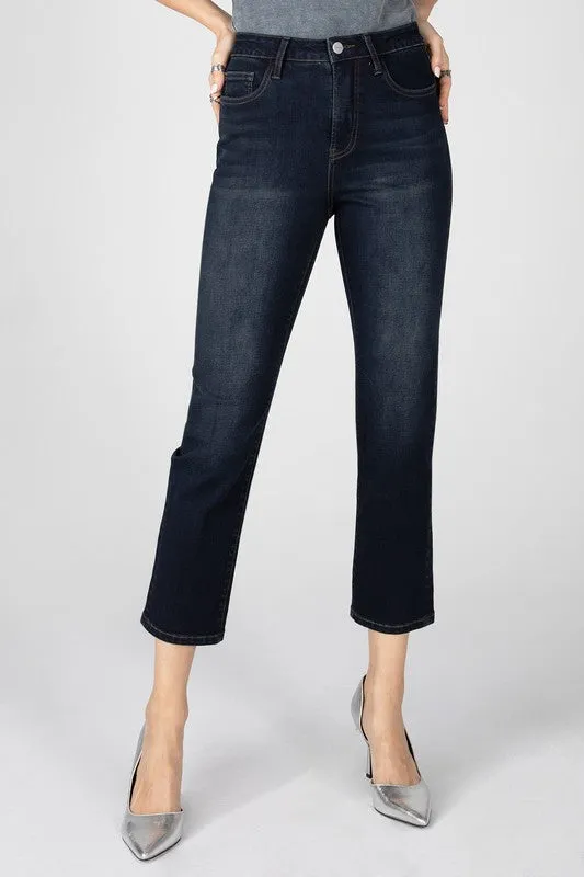 Ashley High Rise Crop Bootcut Denim