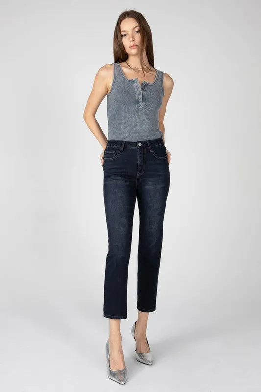 Ashley High Rise Crop Bootcut Denim