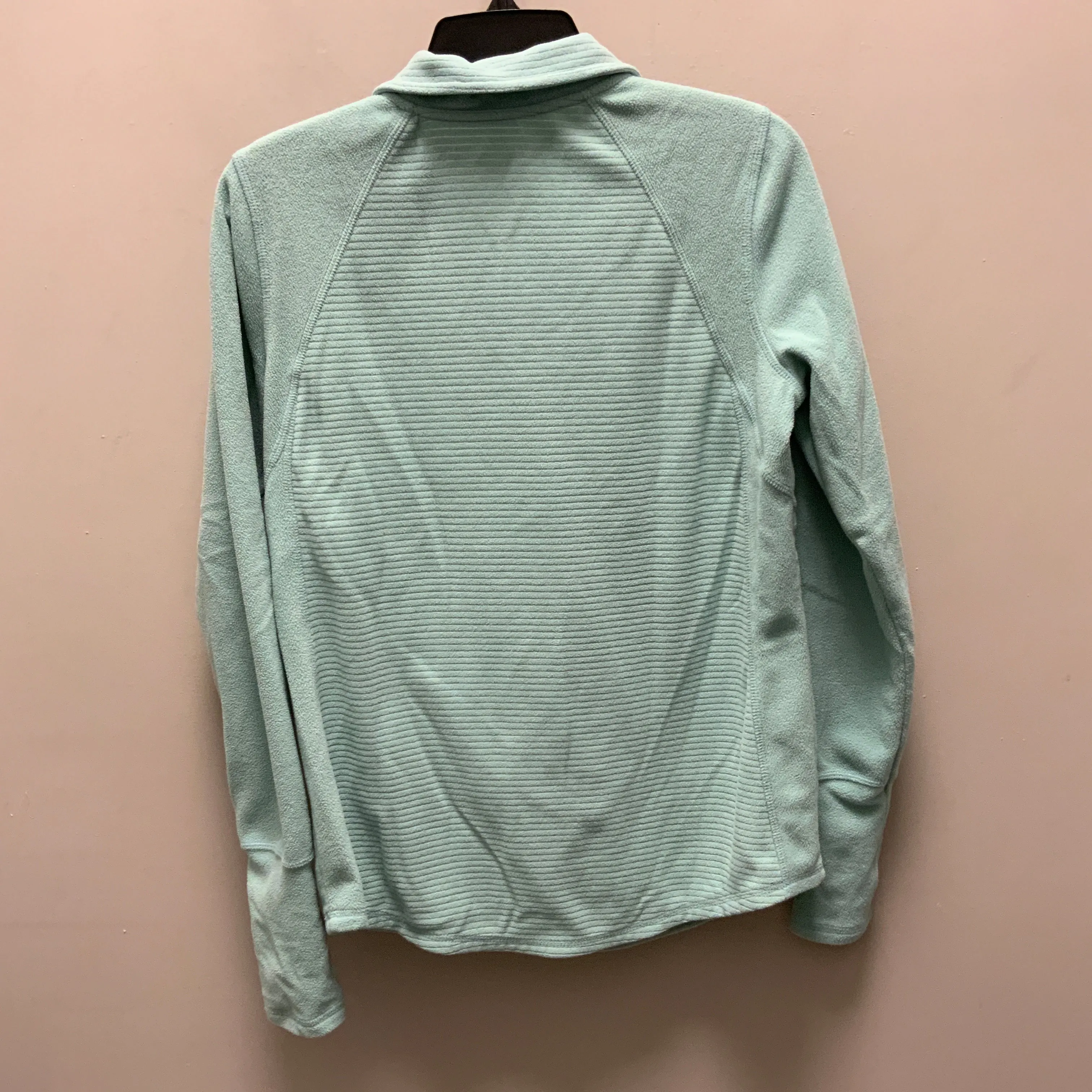 Athletic Top Long Sleeve Collar By St Johns Bay In Green, Size: S