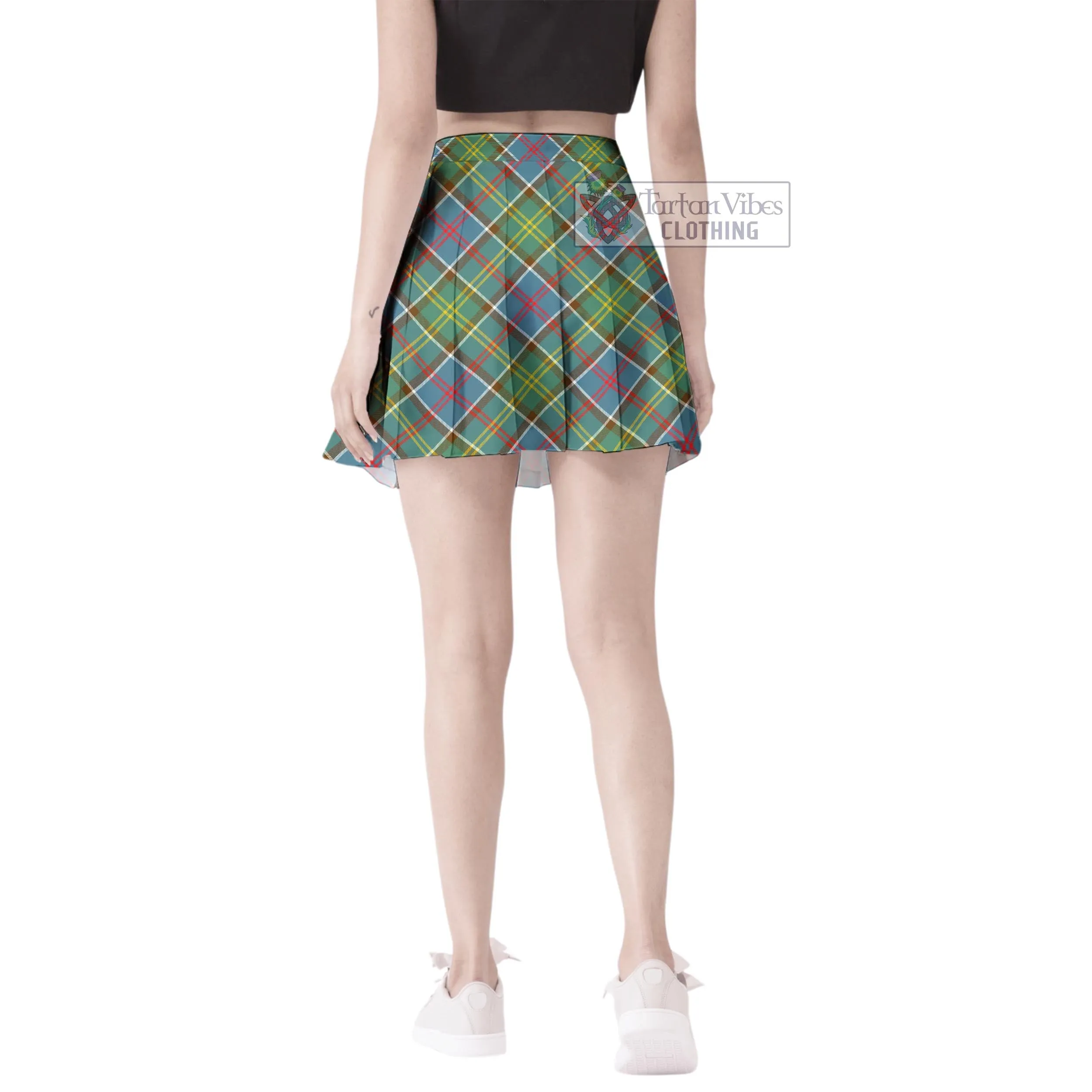 Ayrshire District Tartan Women's Plated Mini Skirt