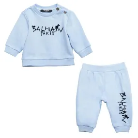 Balmain Baby Boys Blue Ensemble