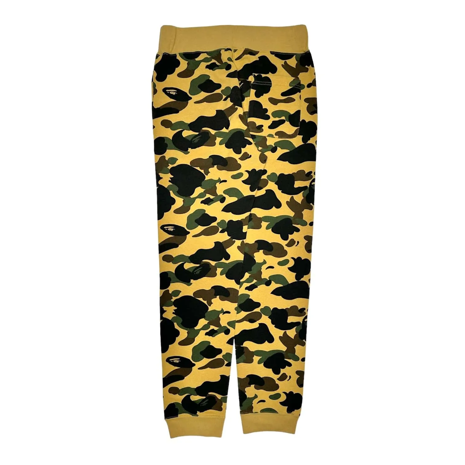 BAPE 1st Camo Slim Sweatpants Yellow Pre-Owned