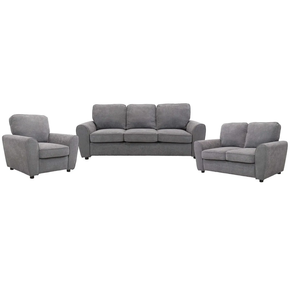 Bethany Collection Sofa Grey Fabric