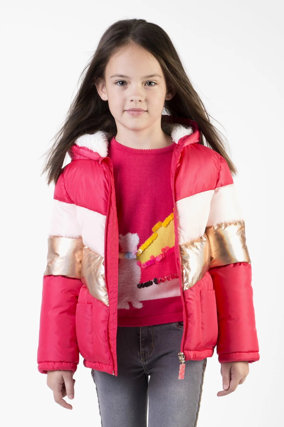 Billieblush Berry Puffer Girls Jacket