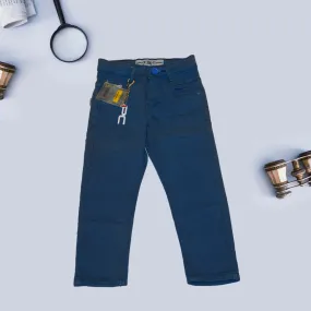 Boys Blue Solid Jeans