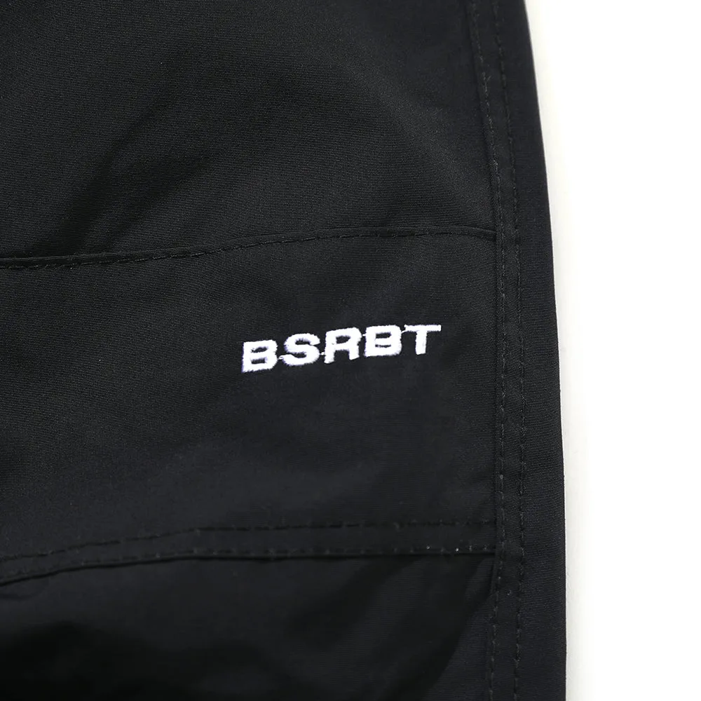 BSRBT FRONT ZP TRACK PANTS BLACK