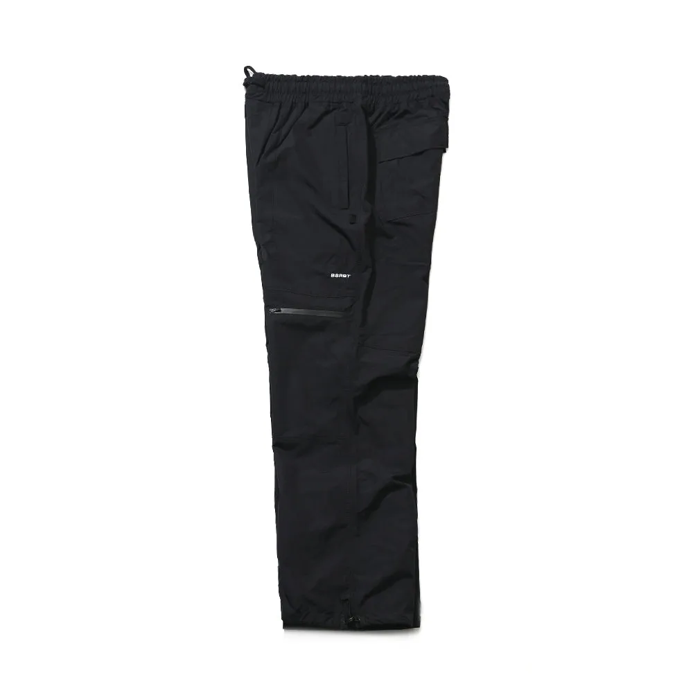 BSRBT FRONT ZP TRACK PANTS BLACK