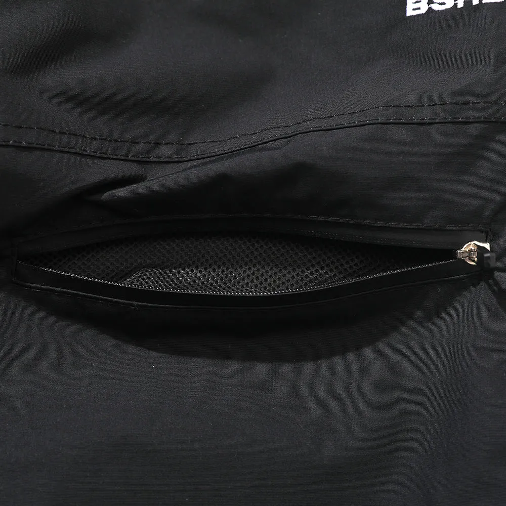 BSRBT FRONT ZP TRACK PANTS BLACK