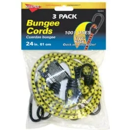 Bungee Cord, 24-In., 3-Pk.