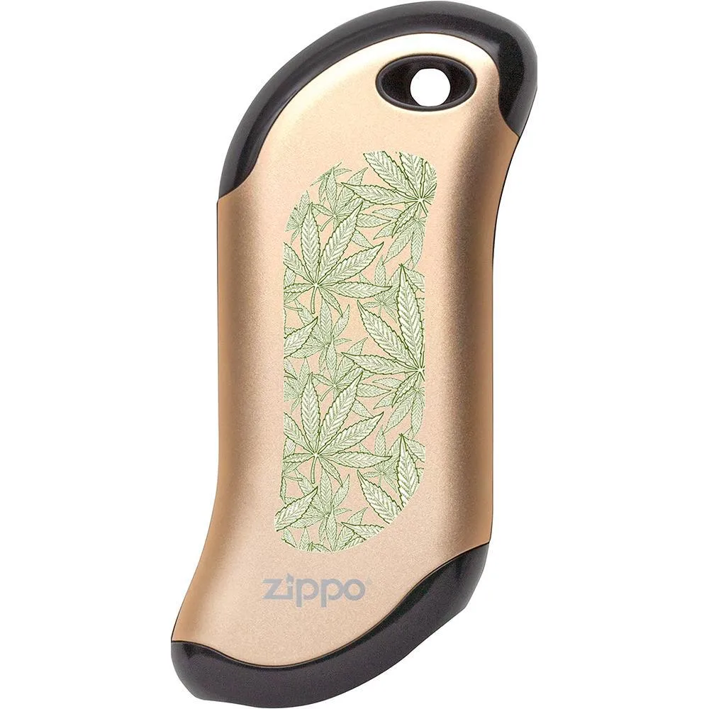 Cannabis Design: HeatBank<sup>®</sup> 9s Rechargeable Hand Warmer