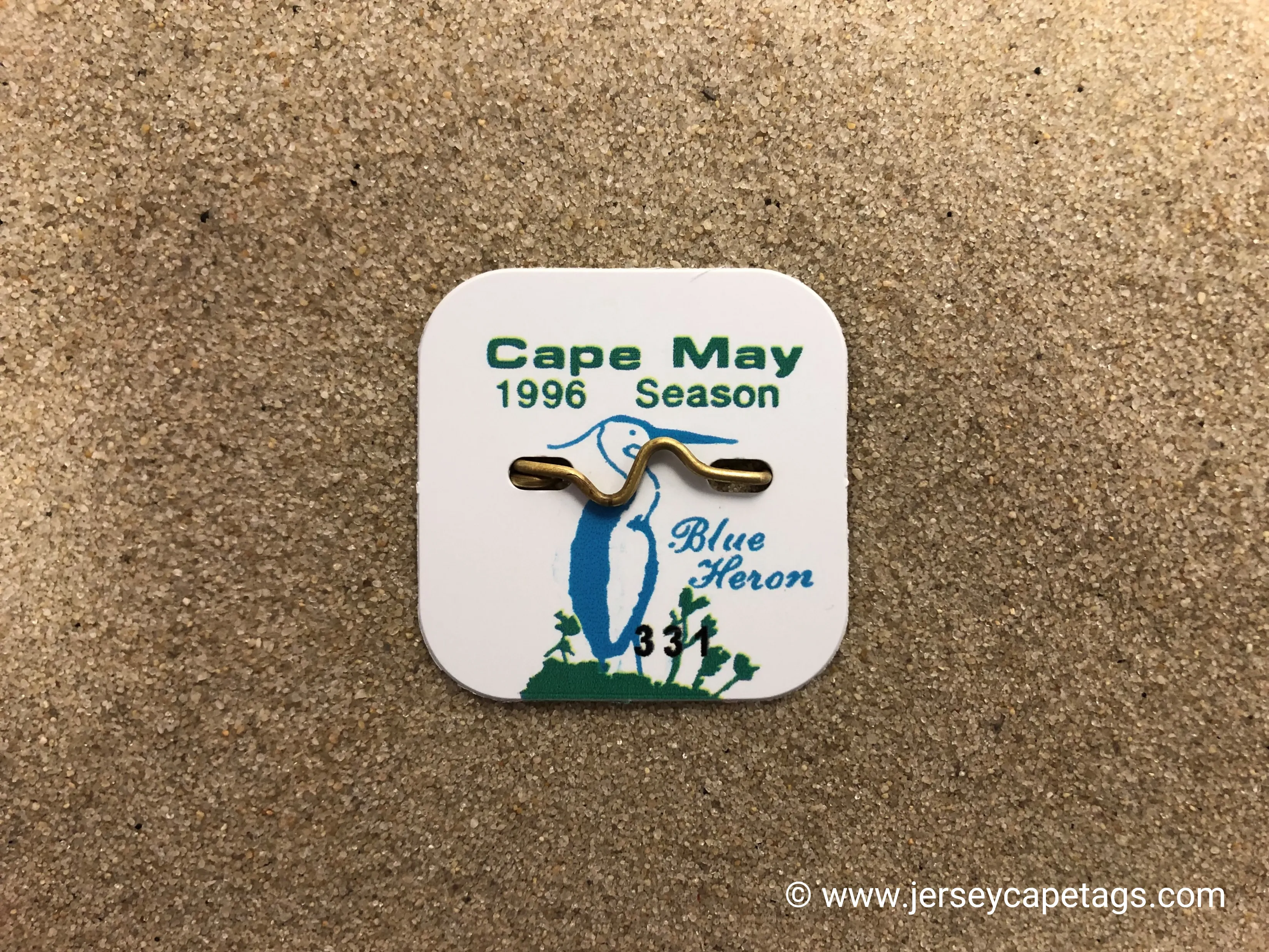 Cape May 1996 Seasonal Beach Tag