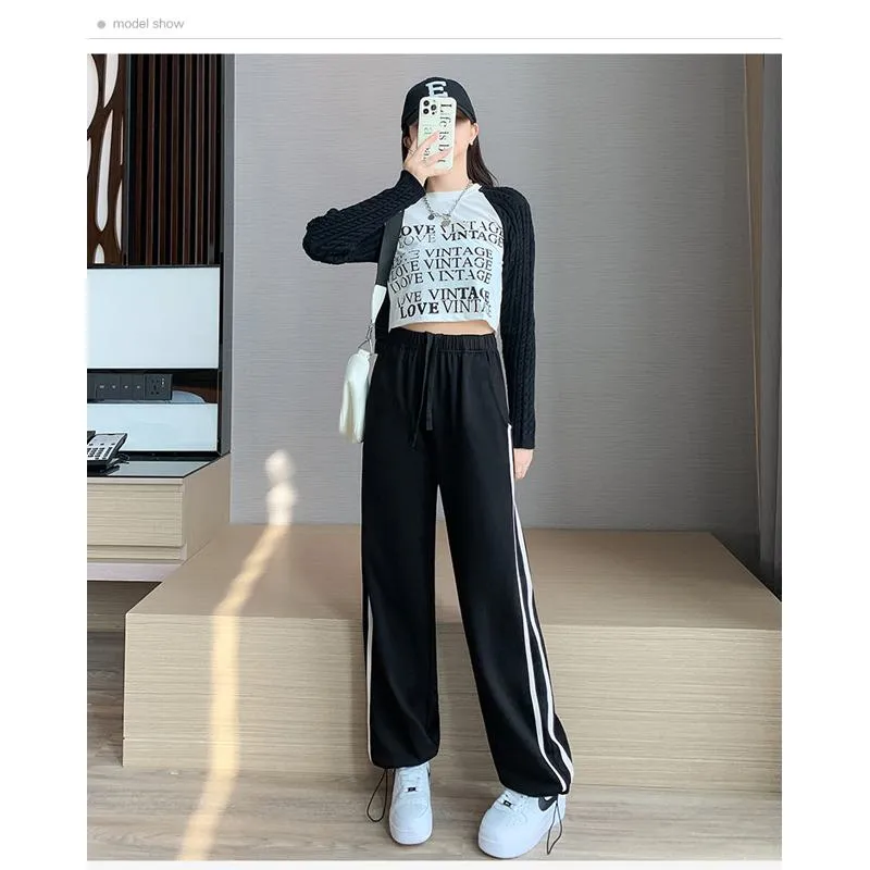 Casual Banana-Shaped Plus Sports Loose Fit Pants