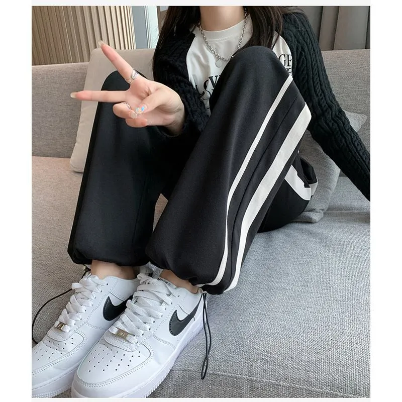 Casual Banana-Shaped Plus Sports Loose Fit Pants