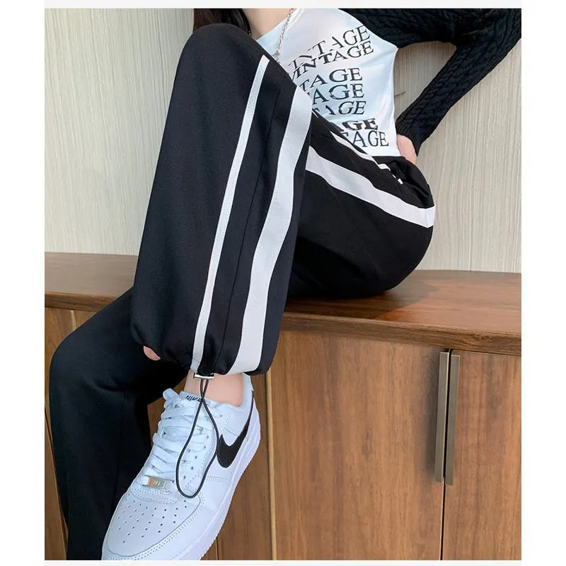 Casual Banana-Shaped Plus Sports Loose Fit Pants