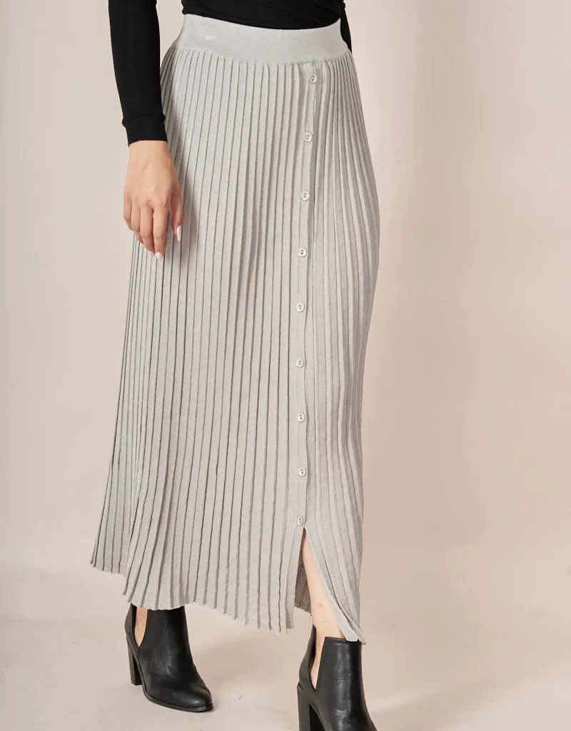 Cerine Pleated Knit Skirt