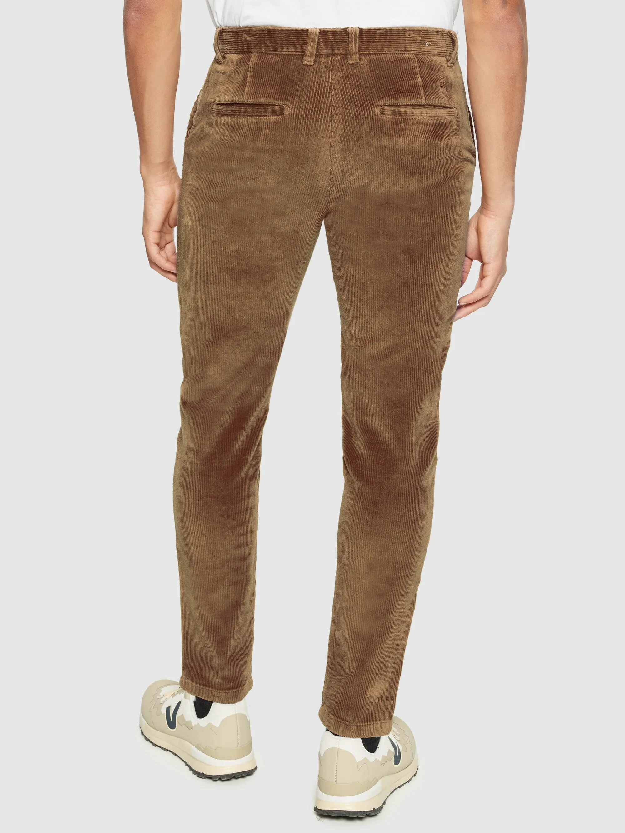 CHUCK regular 8-wales corduroy chino pants - Dachshund