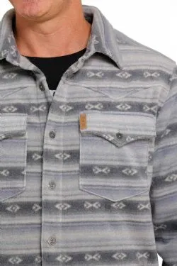 Cinch Men's Blue Aztec Shacket