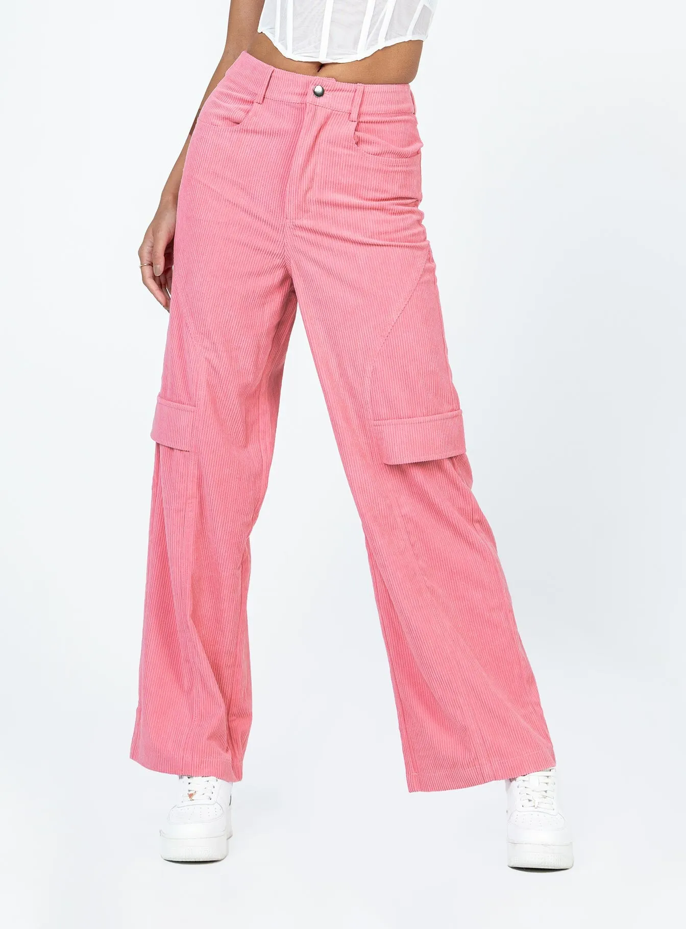 City Loop Cord Pant Pink