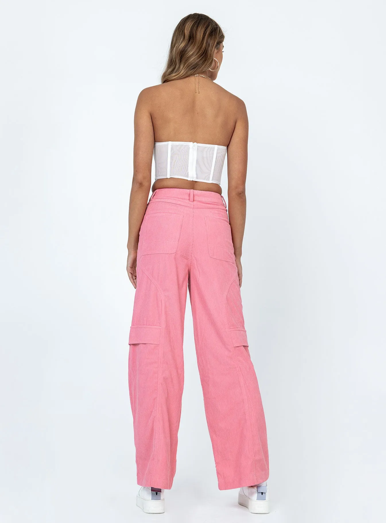 City Loop Cord Pant Pink