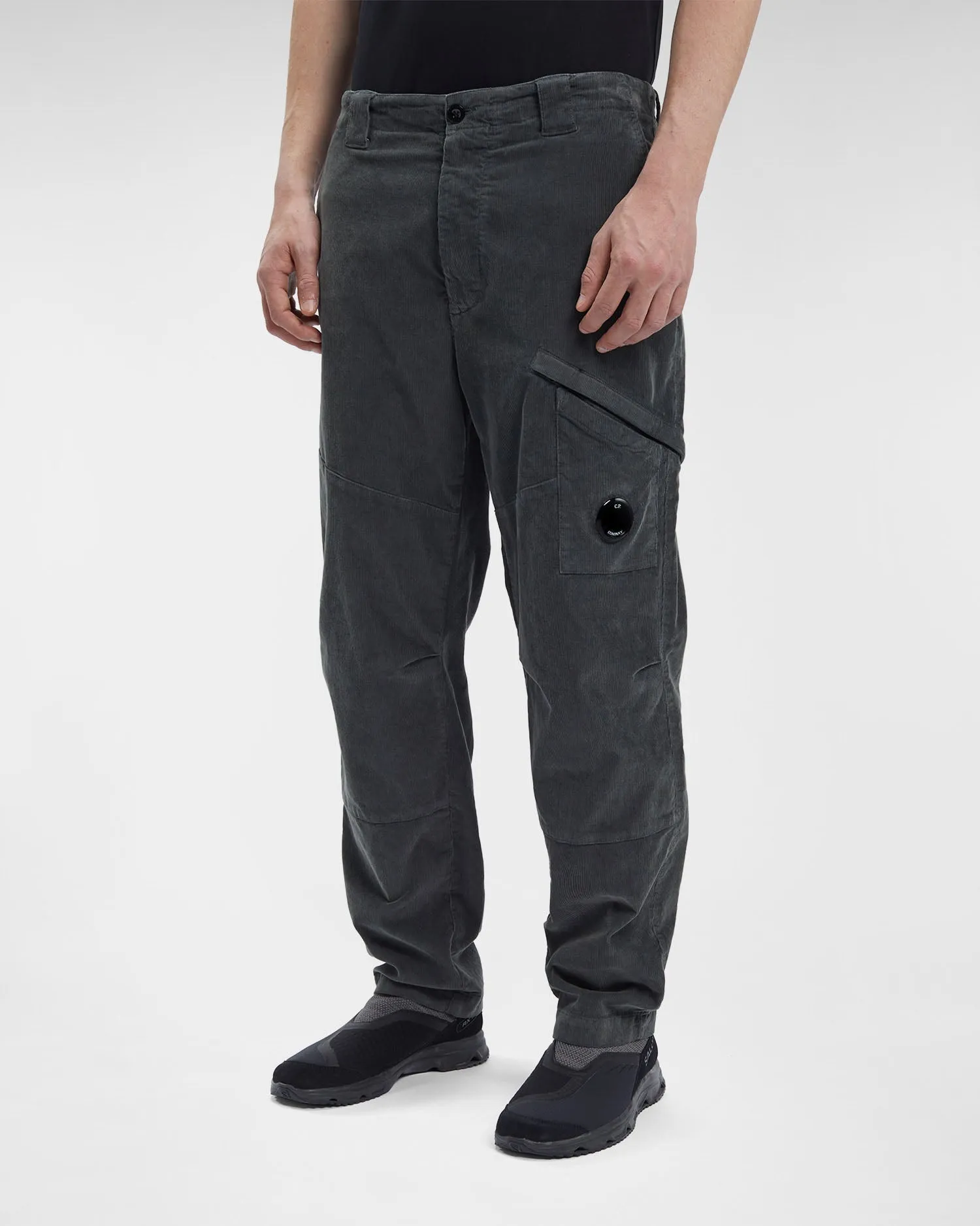 Corduroy Loose Utility Pants - FORGED IRON