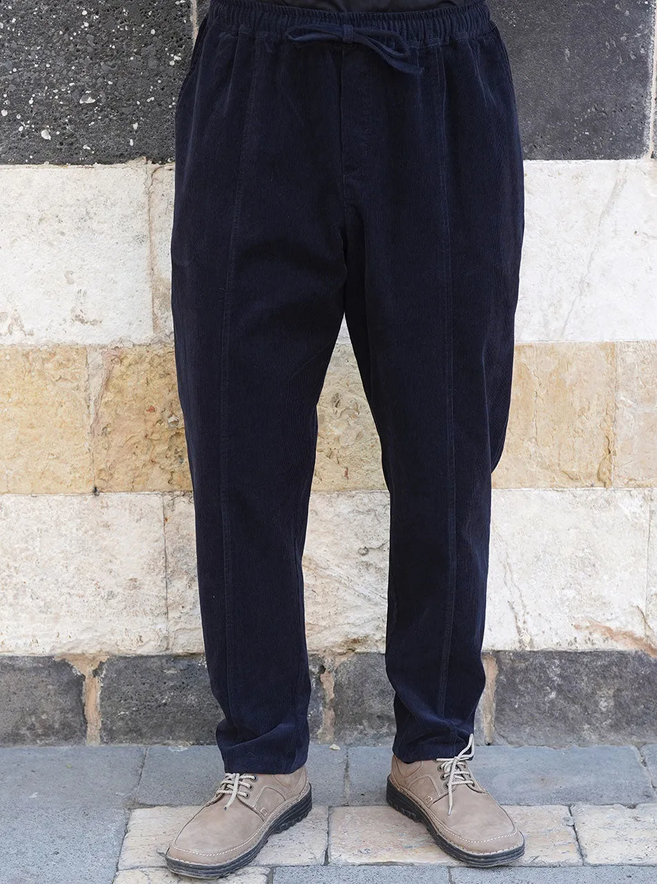 Corduroy Tapered Loose Fit Trousers