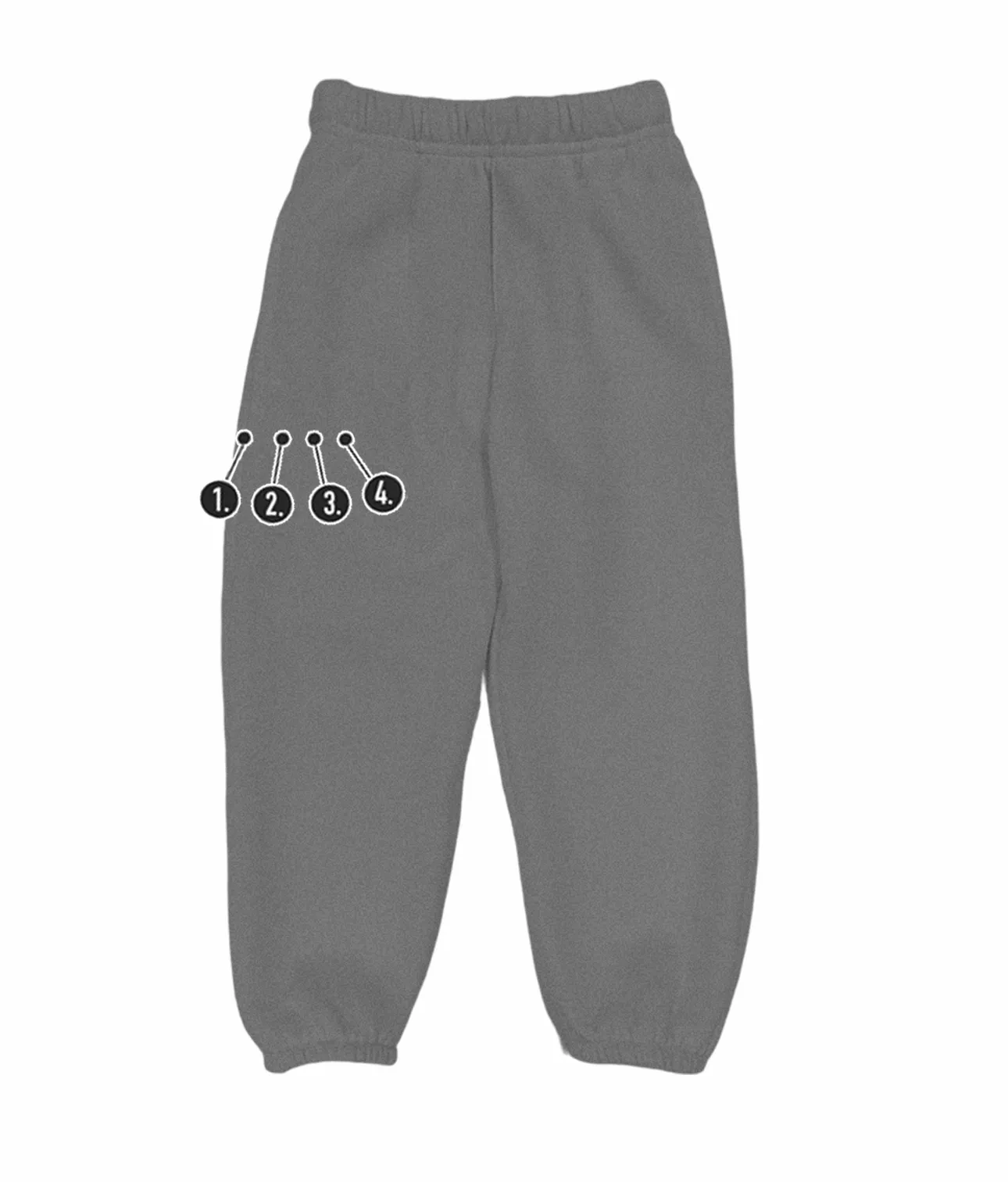 Customizable Spooky Leg Horizontal Mini Embroidery Kids' Sweatpants