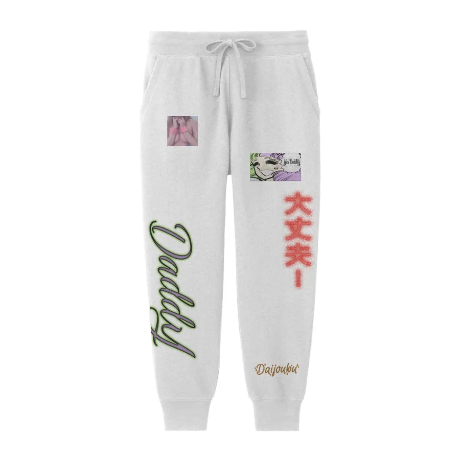 DAIJOUBU SWEATPANTS WHITE - MJN ORIGINALS