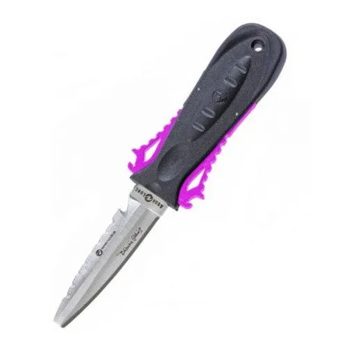 Deep See Squeeze Stainless Steel Lock Dive Knife - Blunt Tip