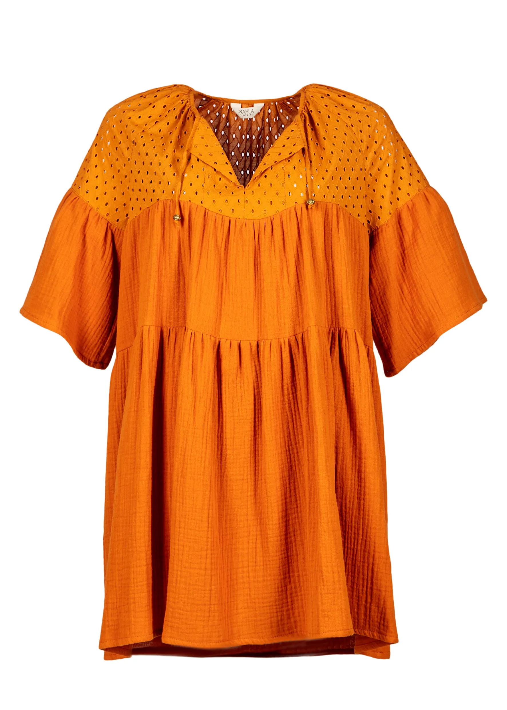 Delilah Dress Burned Orange